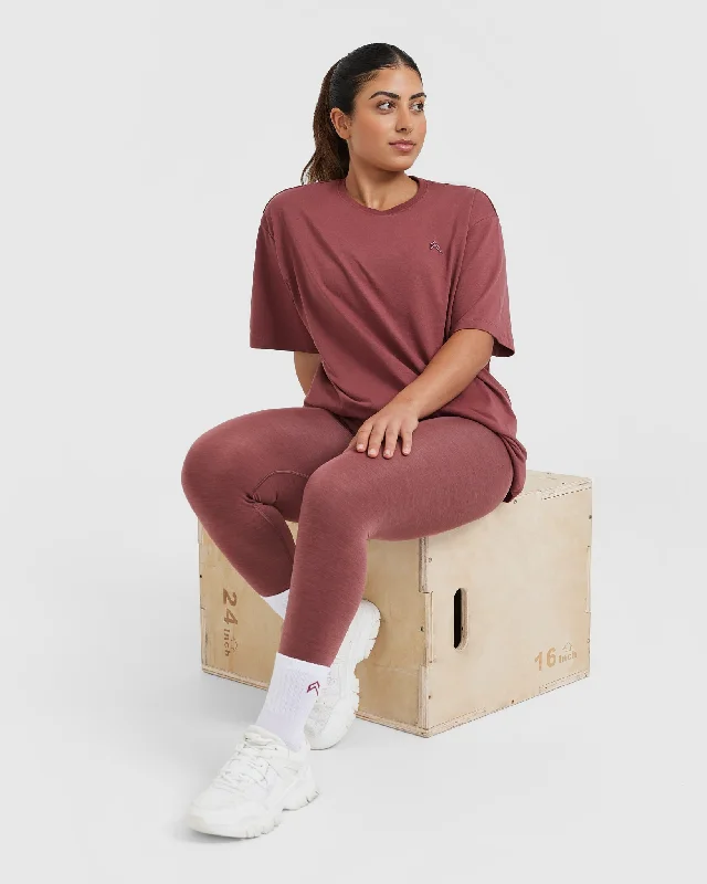 Classic Oversized Lightweight T-Shirt | Berry