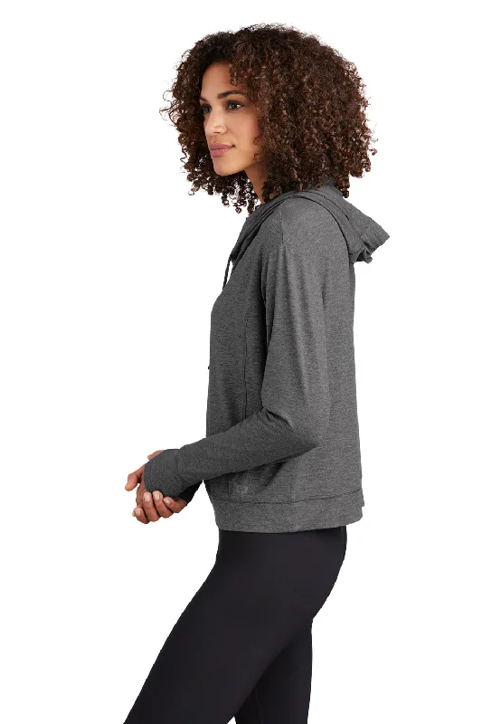 Ogio Womens Endurance Force Moisture Wicking Hooded Sweatshirt Hoodie - Heather Gear Grey