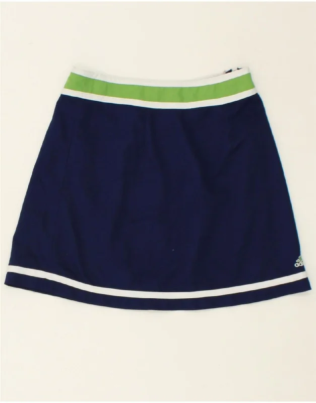 ADIDAS Womens Skirt UK 8 Small  Navy Blue Polyester