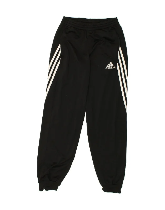 ADIDAS Womens Tracksuit Trousers UK 10 Small Black Polyester