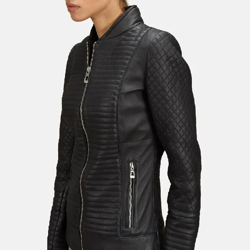 Black Biker Jacket For Women