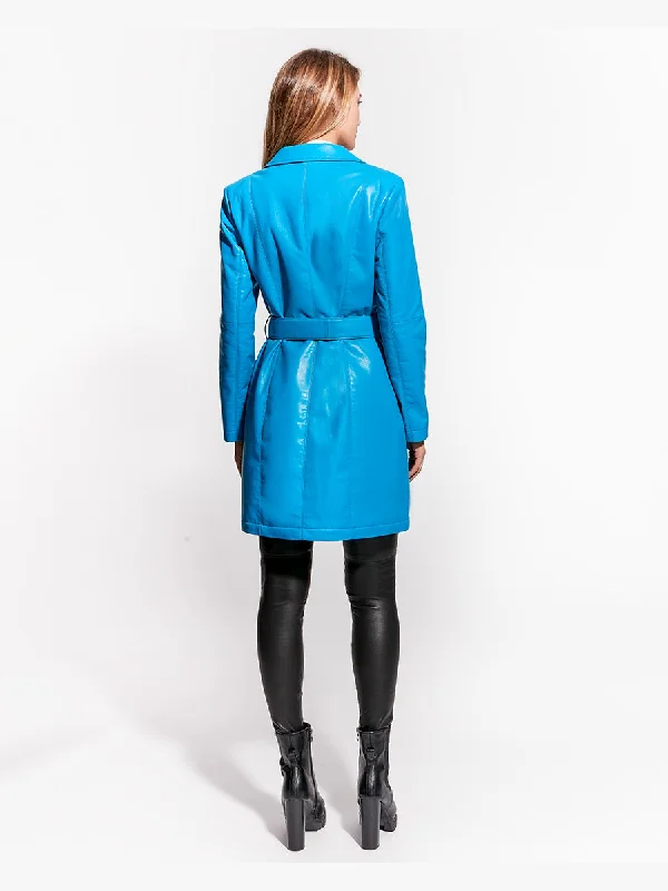 CRAWFORD RECYCLED LEATHER TRENCH