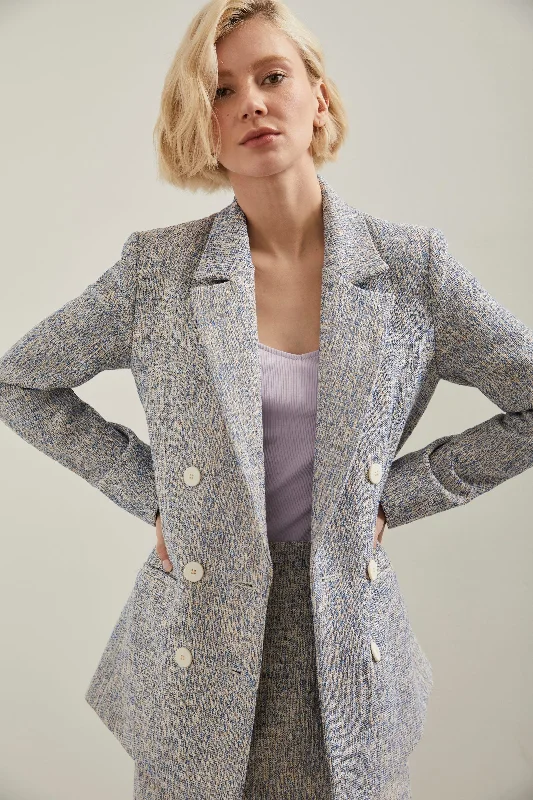 Double breast tweed jacket