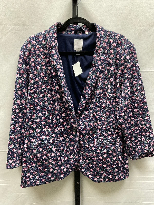 Floral Print Blazer Lc Lauren Conrad, Size Xxl