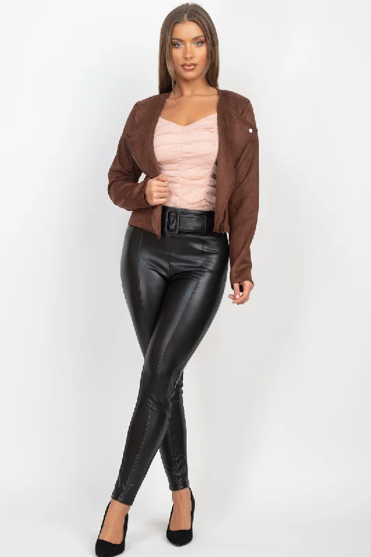 FZ Women's Cropped Suede Jacket