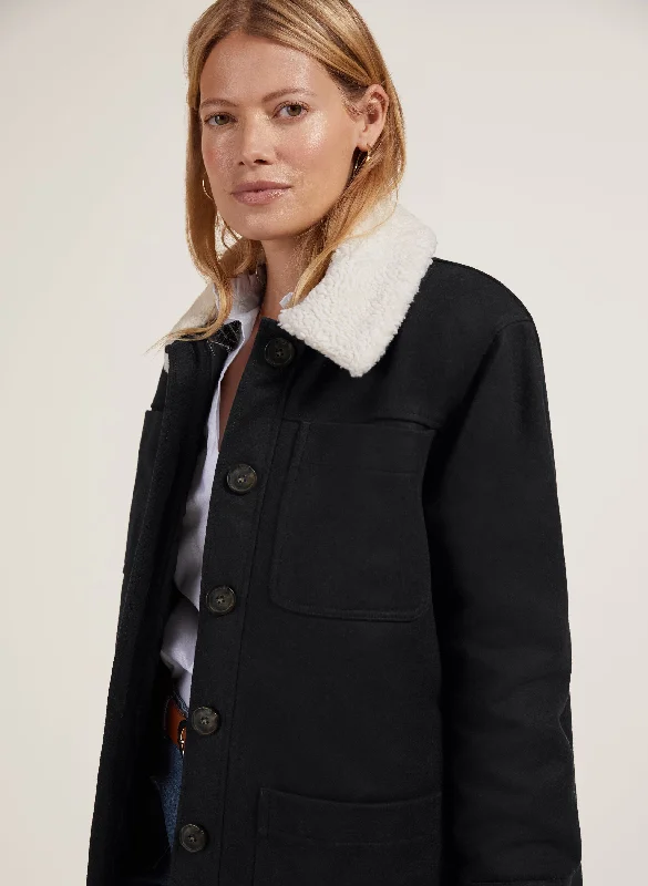 Leslie Wool Chuck on Coat