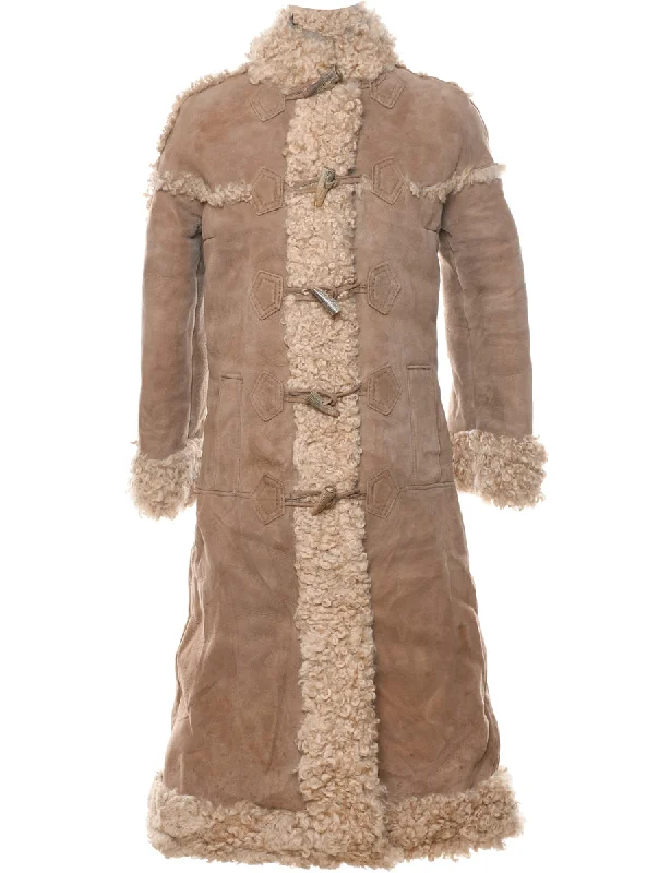 Made In England Lambskin Shearling Coat - M