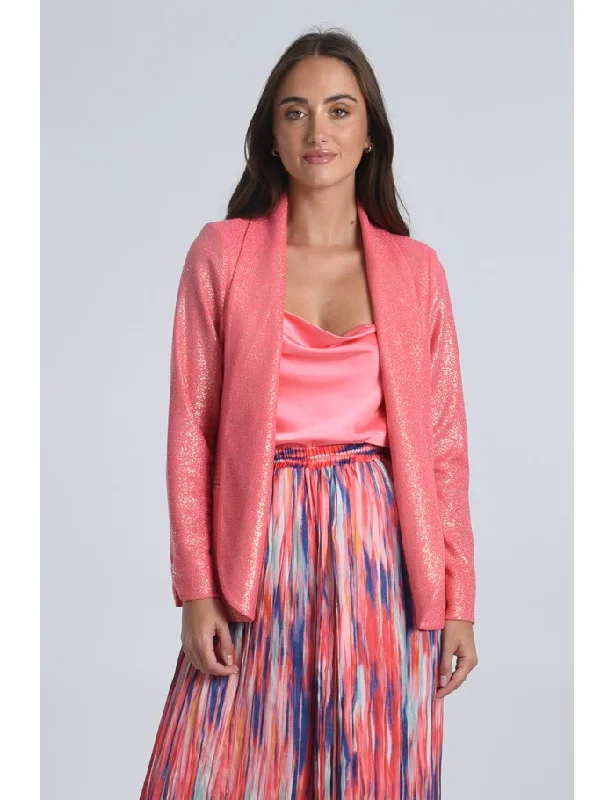 Molly Bracken Pink Gold Sparkle Blazer