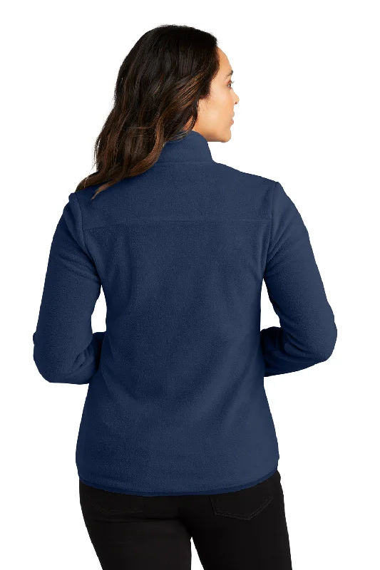 Port Authority Womens Connection Pill Resistant Fleece Full Zip Jacket - River Navy Blue