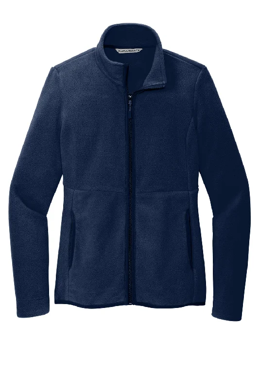 Port Authority Womens Connection Pill Resistant Fleece Full Zip Jacket - River Navy Blue