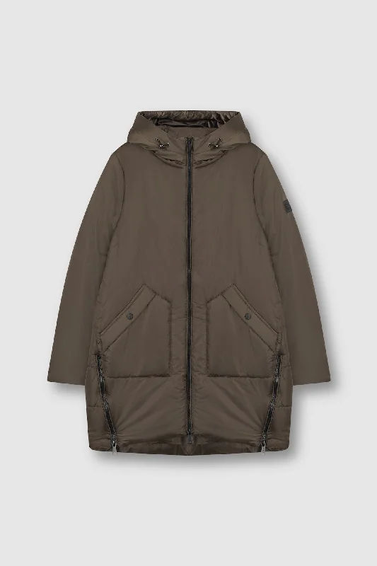 RINO & PELLE JOUKE Padded hooded coat