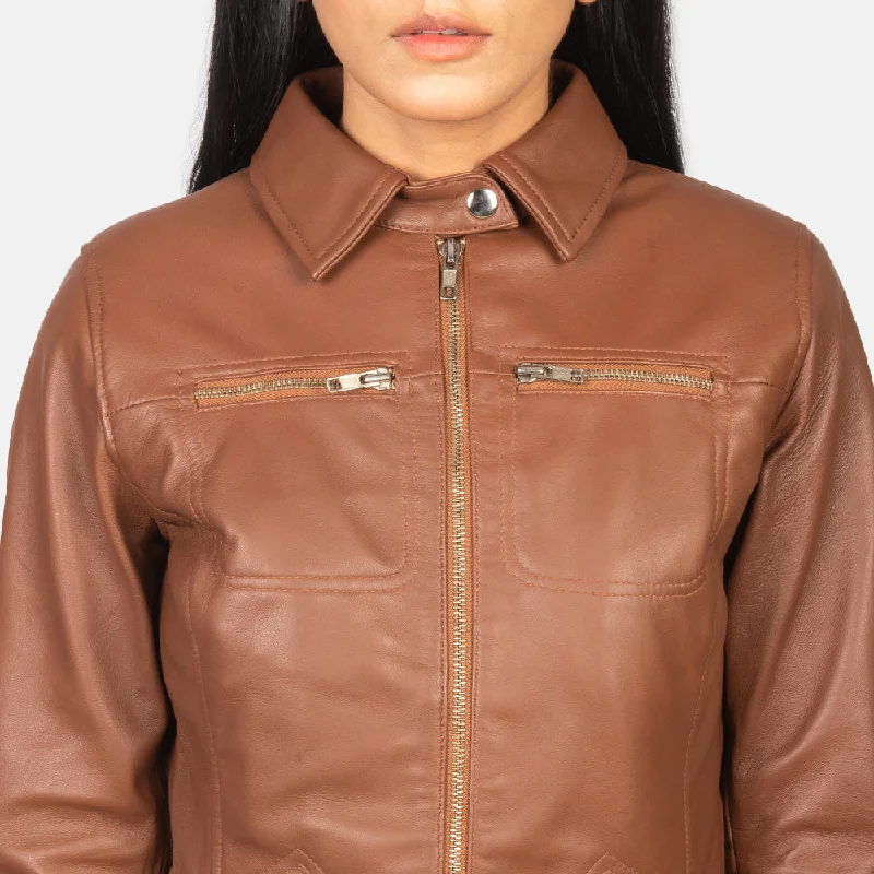 Tomachi Brown Leather Jacket – Boneshia