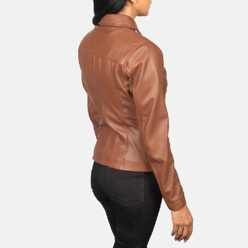 Tomachi Brown Leather Jacket – Boneshia