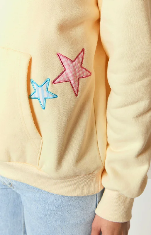 Beginning Cream Star Hoodie