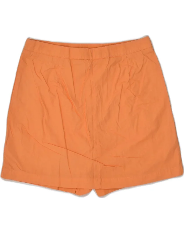 DOCKERS Womens Favorite Fit Skort US 8 Medium W30 Orange Cotton