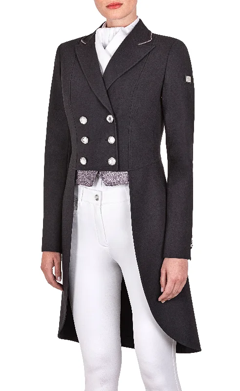 Equiline Gavelg Ladies Dressage Tail Coat - Black