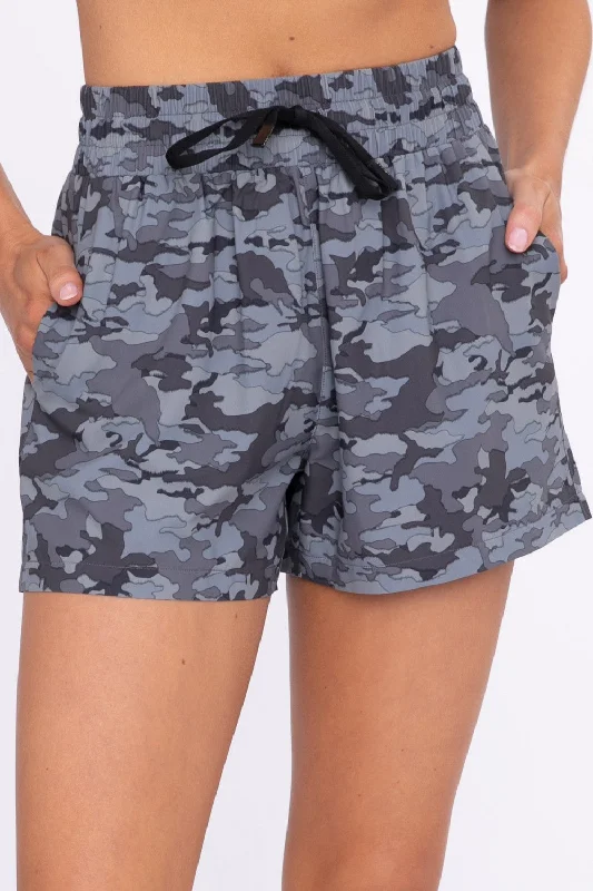 Mono B Jagged Camo Active Shorts AP-B0393