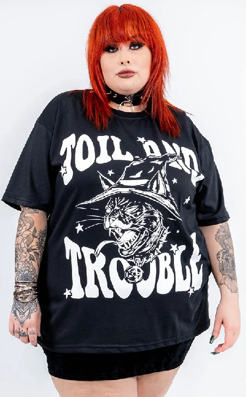 Toil and Trouble Oversized Tee | Plus Size