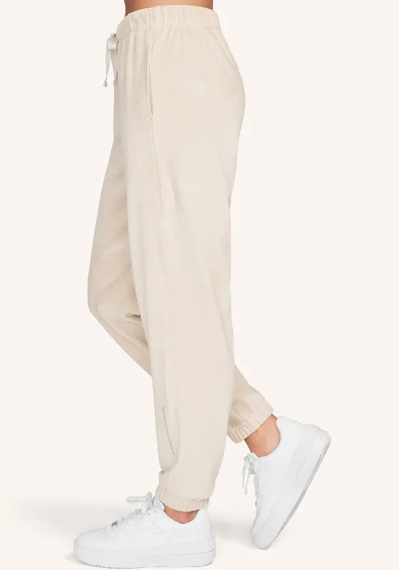 Velour Elastic Cuff Sweatpant