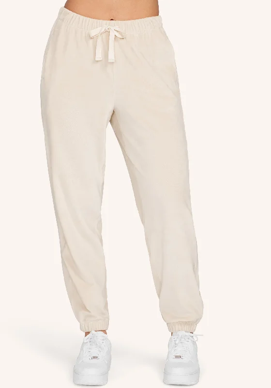 Velour Elastic Cuff Sweatpant