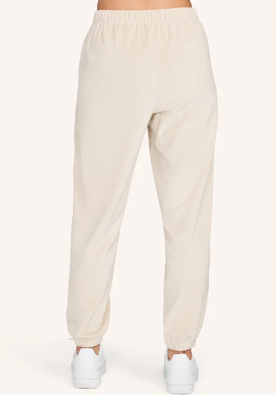 Velour Elastic Cuff Sweatpant