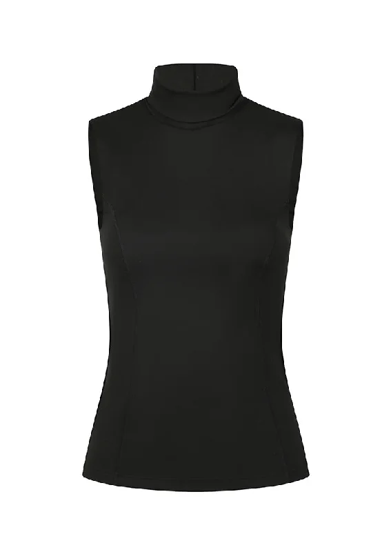 Nicole Sleeveless Fitted Turtleneck