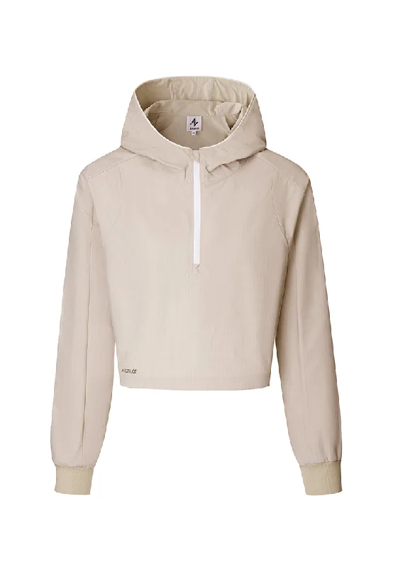 Globetrotter Water and Wind-resistant Half-Zip Short Hoodie