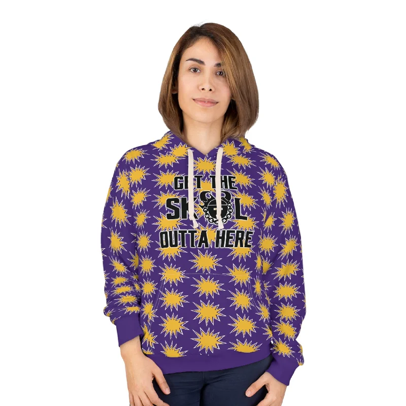 Unisex Pullover Hoodie - Booms - Get OUTTA Here