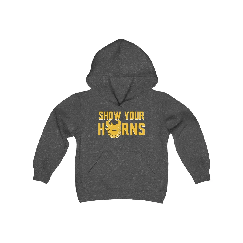 Youth Heavy Blend Hoodie - Show Your Horns