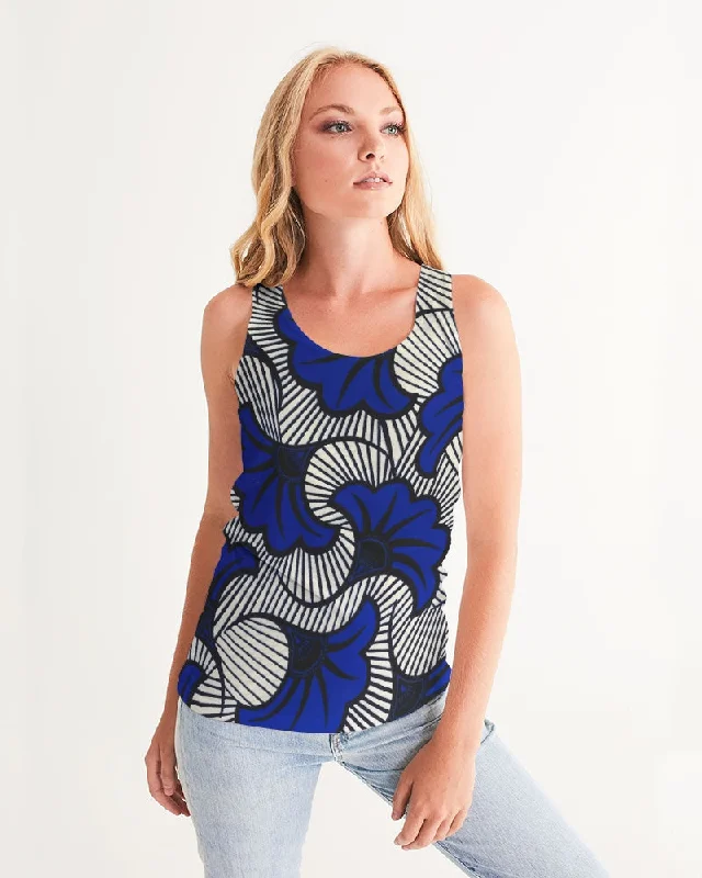 AKH African Fleurs Bleues Women's Tank