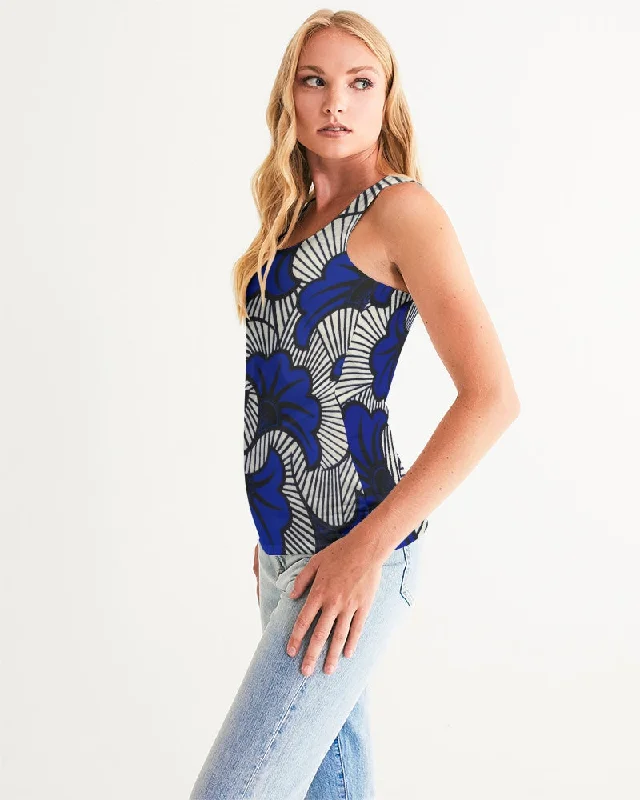 AKH African Fleurs Bleues Women's Tank