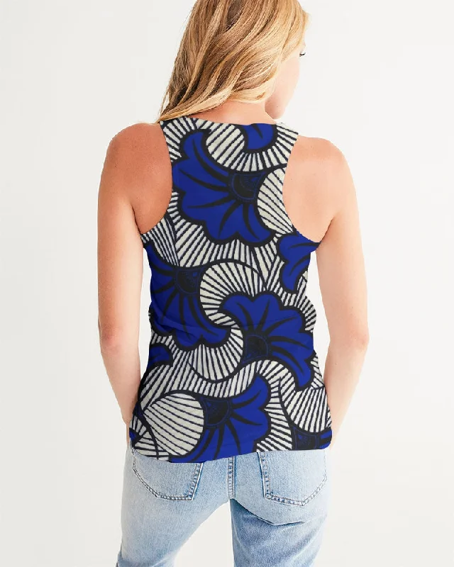 AKH African Fleurs Bleues Women's Tank