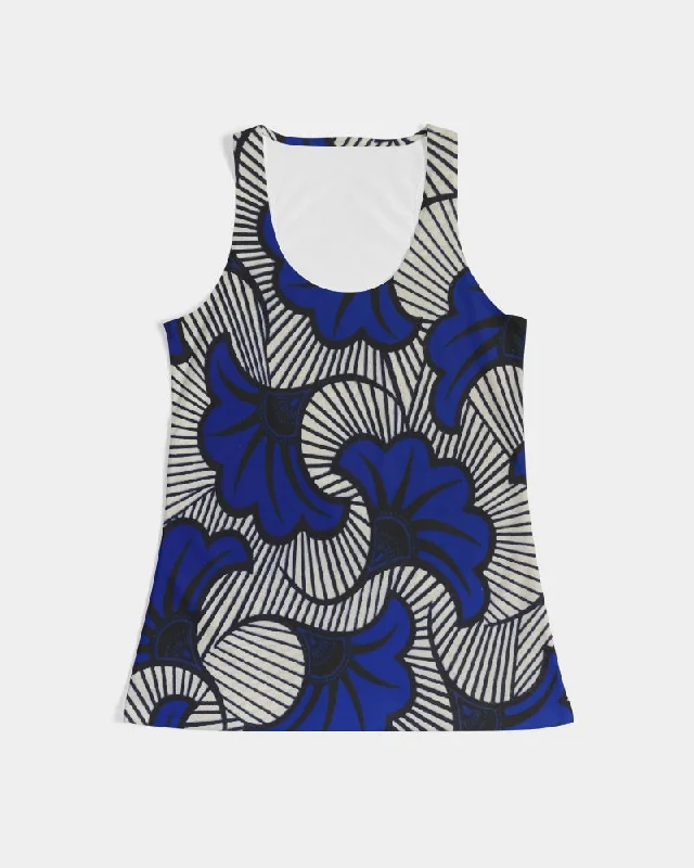 AKH African Fleurs Bleues Women's Tank