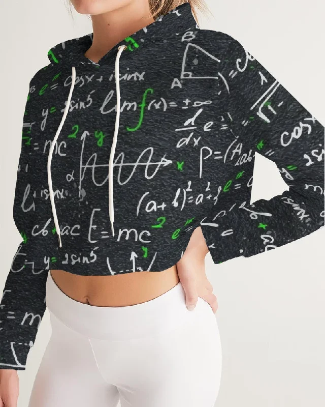 AKH Equations Women's Cropped Hoodie