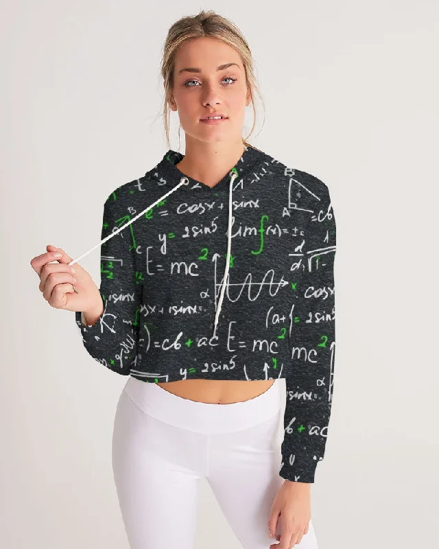 AKH Equations Women's Cropped Hoodie