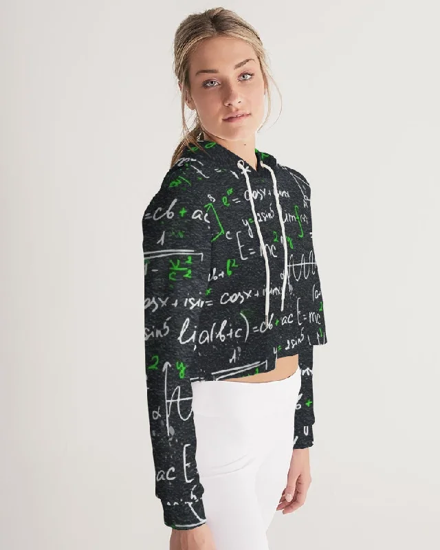 AKH Equations Women's Cropped Hoodie