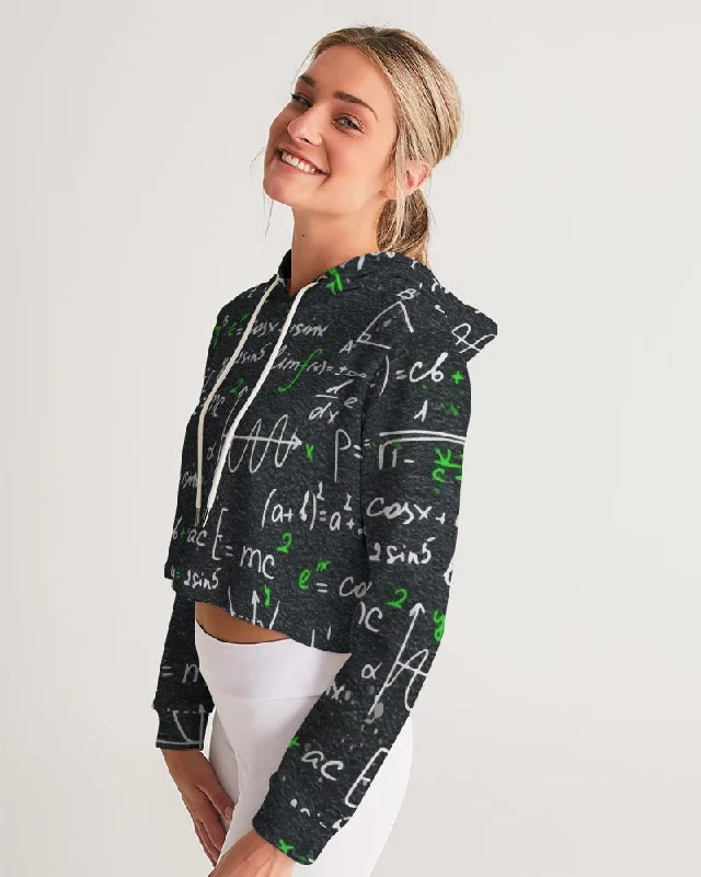 AKH Equations Women's Cropped Hoodie