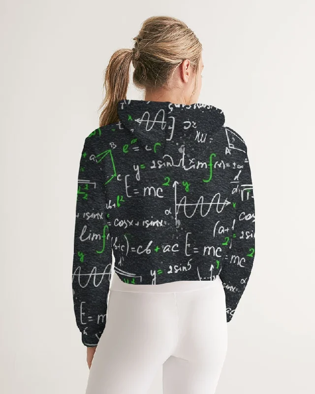 AKH Equations Women's Cropped Hoodie