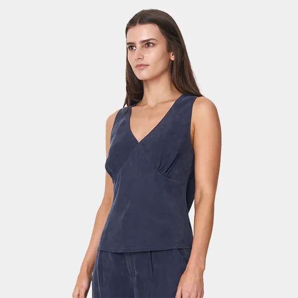 Huffer Elena Shift Top - Navy