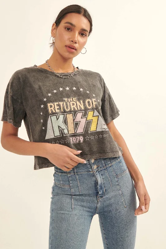 Return of KISS 1979 Cropped Graphic Tee