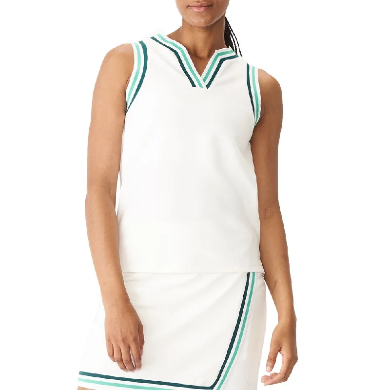 Rohnisch Women's Jin Sleeveless Golf Top - White