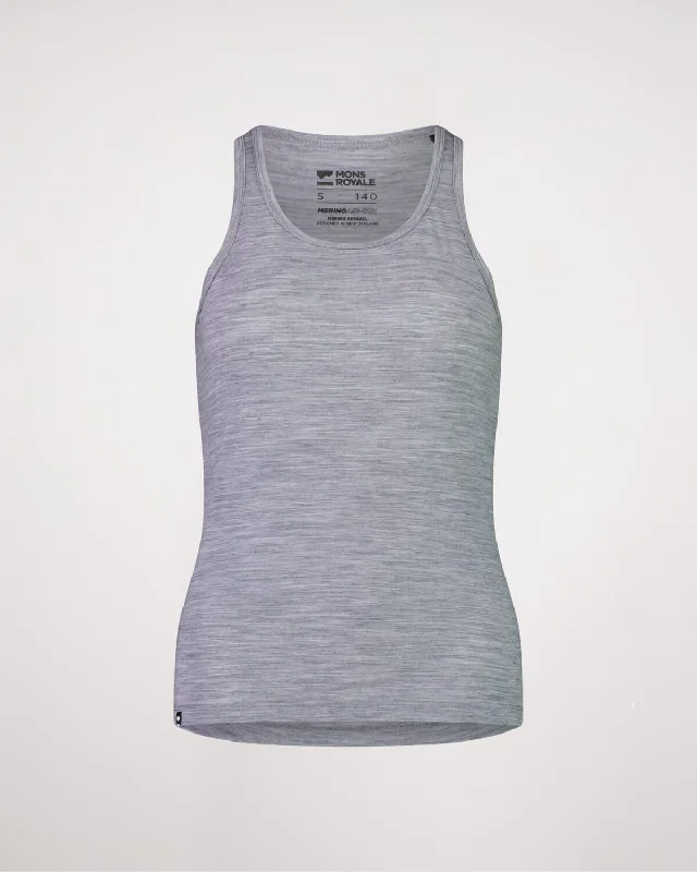 Icon Merino Air-Con Tank - Grey Heather