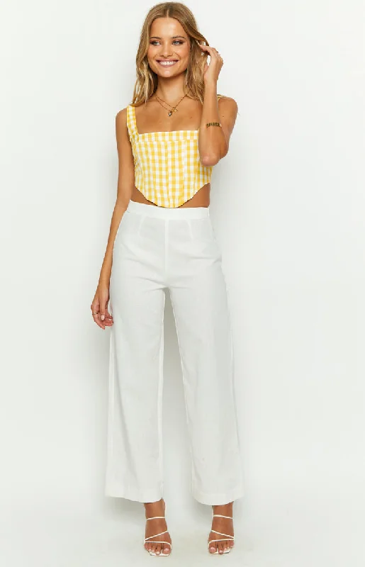 Sonya Yellow Gingham Corset