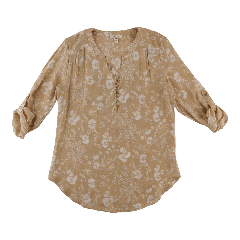 Women's V-Neck Long Sleeve Casual Blouse