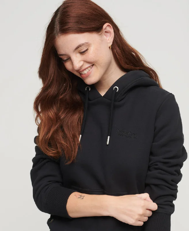 Essential Logo Hoodie | Black