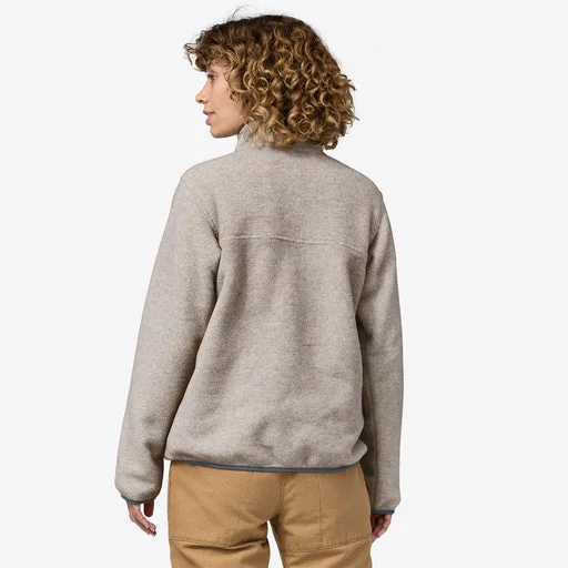 Lightweight Synchilla Snap-T Fleece Pullover (Oatmeal Heather + Nouveau Green)