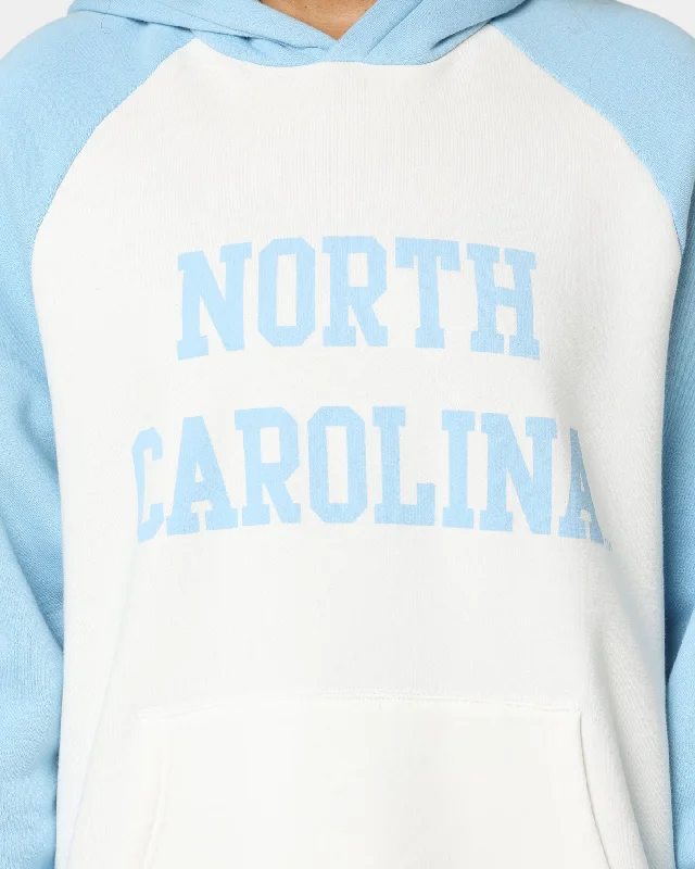 National Collegiate Athletic Association UNC Two Tone Raglan Hoodie Vintage White/Washed Carolina