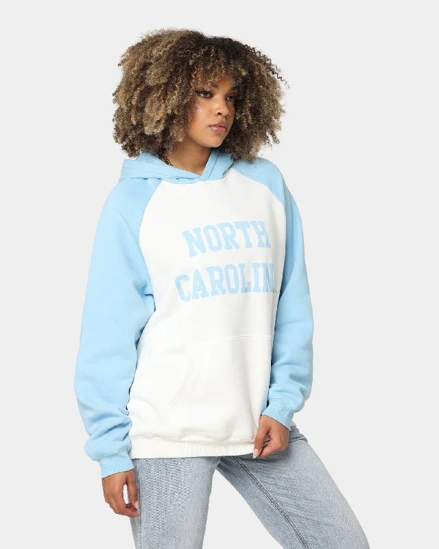 National Collegiate Athletic Association UNC Two Tone Raglan Hoodie Vintage White/Washed Carolina