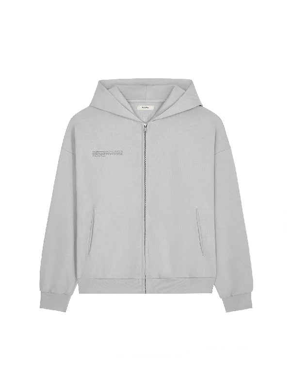 Natural Dye Oversized Hoodie—midnight fog grey