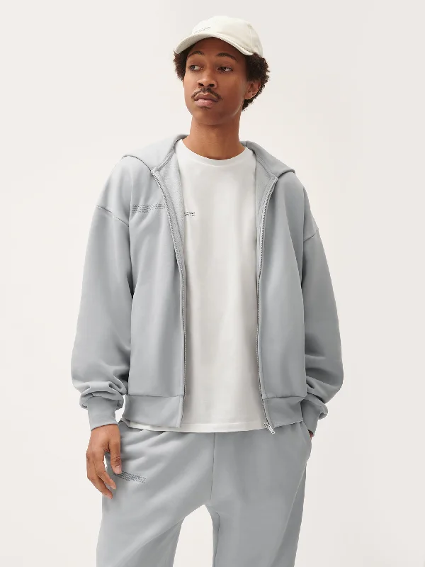 Natural Dye Oversized Hoodie—midnight fog grey